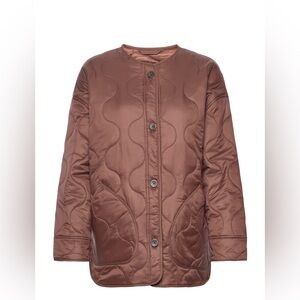 Abercrombie Quilted Liner Jacket in Brown